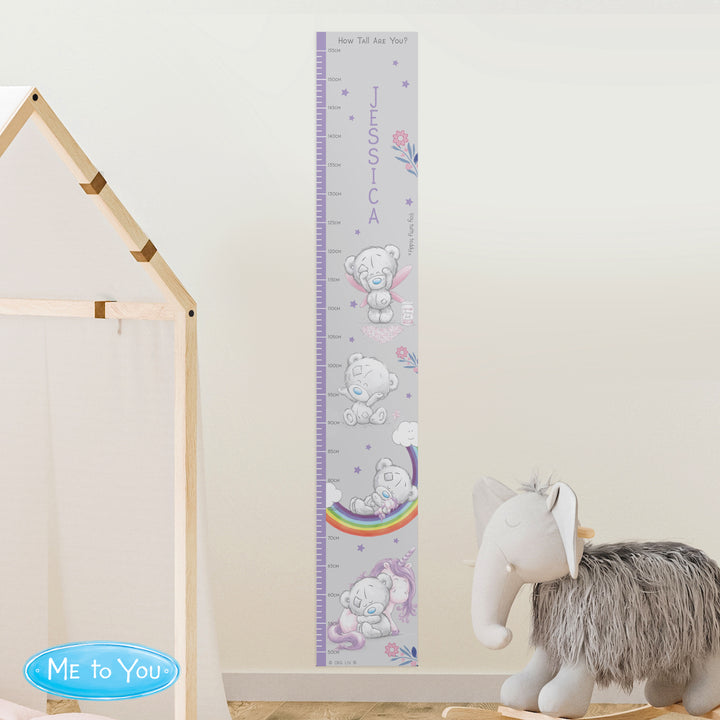 Personalised Tiny Tatty Teddy Unicorn Height Chart in gift category Personalised Ornaments & Keepsakes