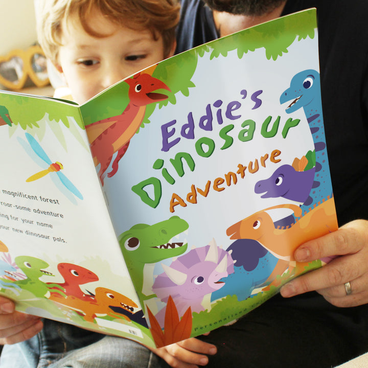 Buy Personalised Dinosaur Adventure Story Book available now at www.giftsfinder.co.uk