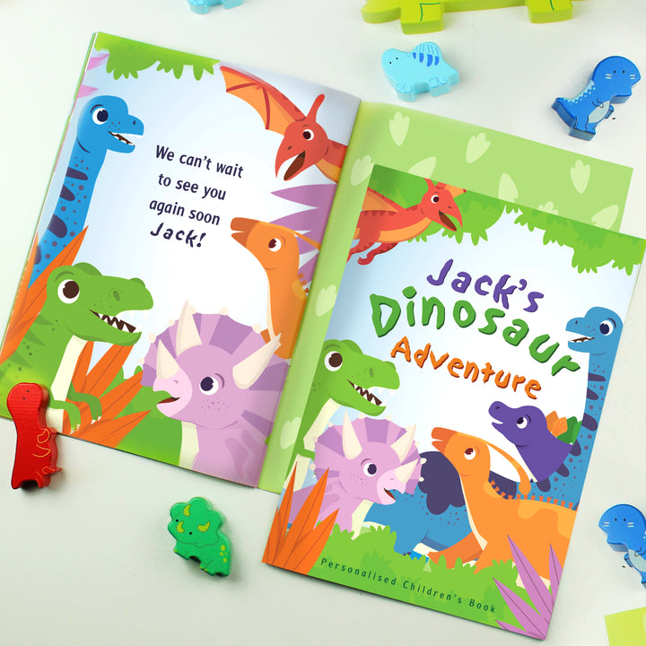 Buy Personalised Dinosaur Adventure Story Book available now at www.giftsfinder.co.uk