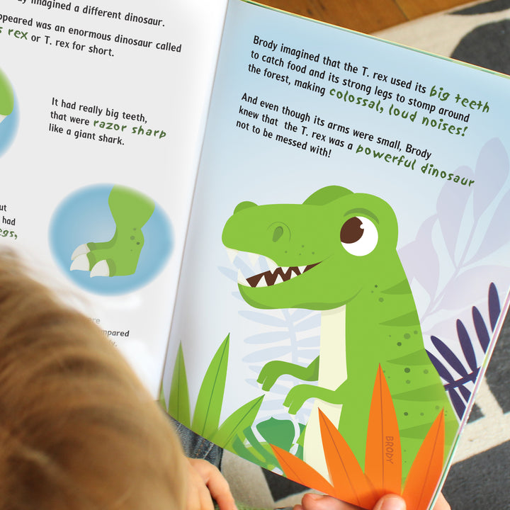 Buy Personalised Dinosaur Adventure Story Book available now at www.giftsfinder.co.uk