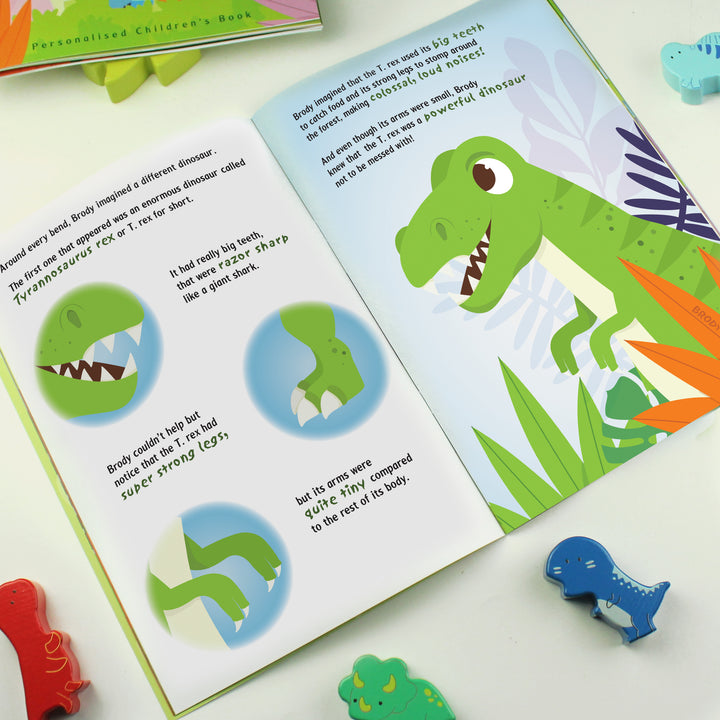 Buy Personalised Dinosaur Adventure Story Book available now at www.giftsfinder.co.uk