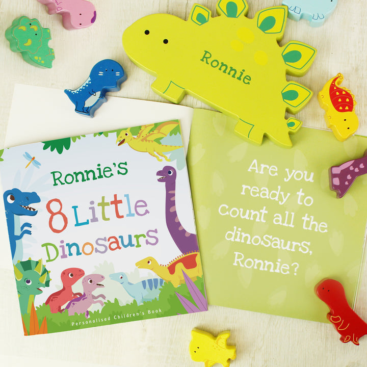 Buy Personalised Dinosaur Book & Stacking Toy available now at www.giftsfinder.co.uk