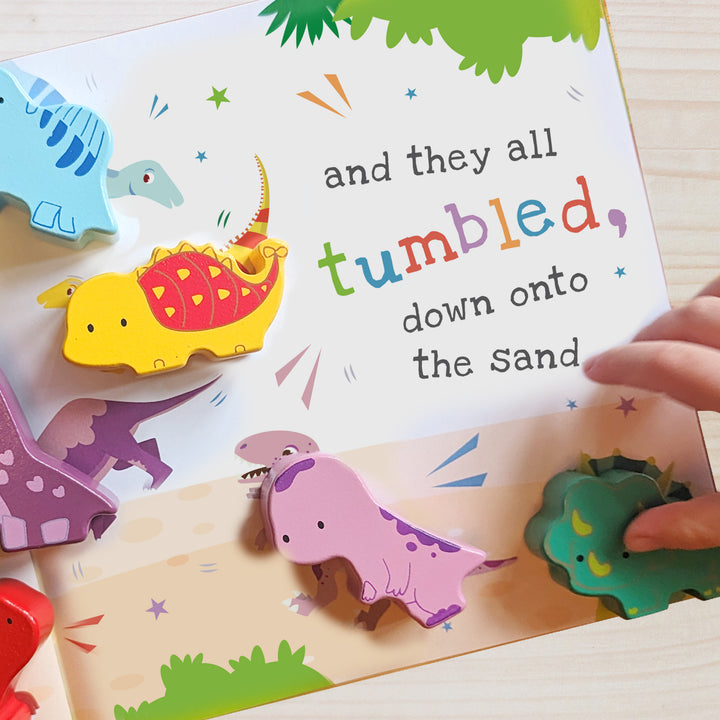 Buy Personalised Dinosaur Book & Stacking Toy available now at www.giftsfinder.co.uk