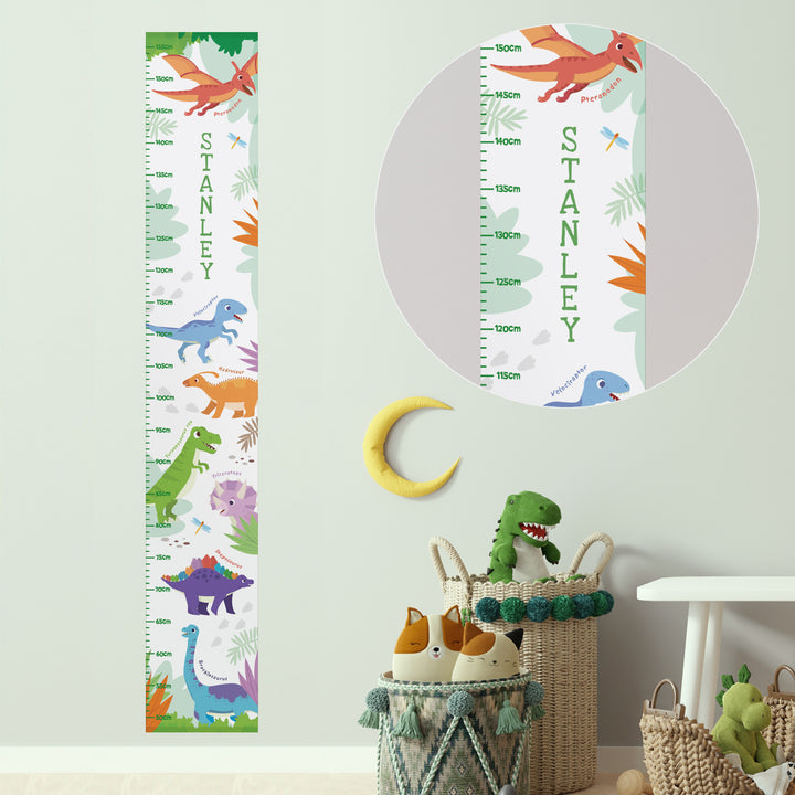 Buy Personalised Dinosaur Height Chart available now at www.giftsfinder.co.uk