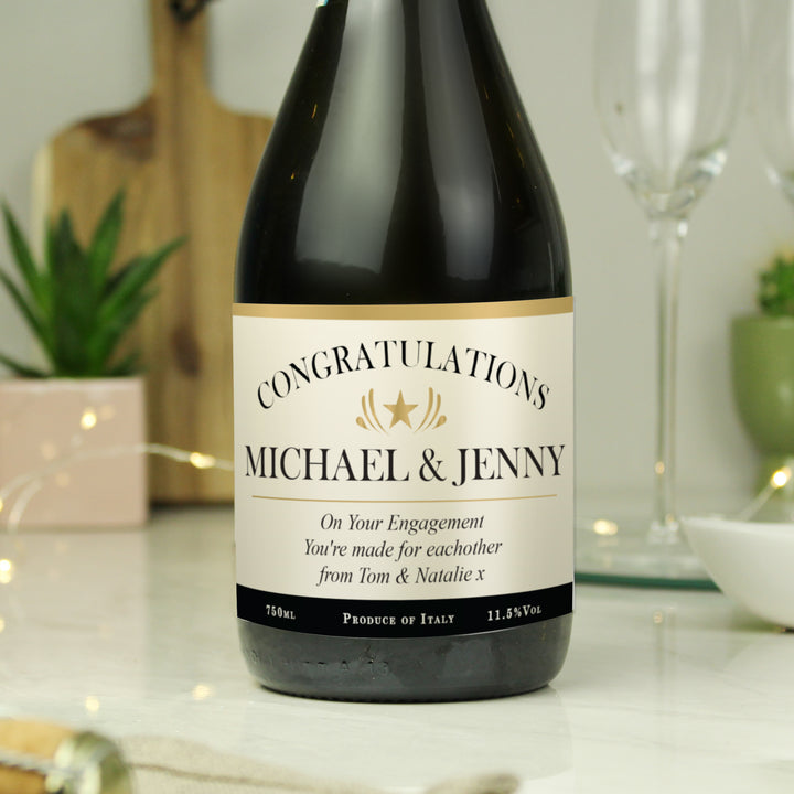 Buy Personalised Bottle Of Prosecco available now at www.giftsfinder.co.uk