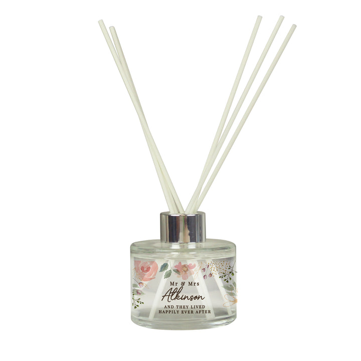 Buy Personalised Floral Watercolour Reed Diffuser available now at www.giftsfinder.co.uk