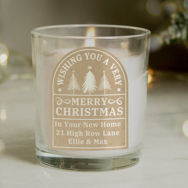 Buy Personalised Christmas Candle Jar available now at www.giftsfinder.co.uk