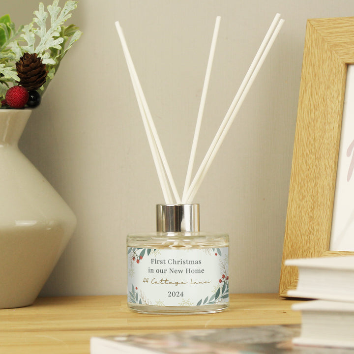 Buy Personalised Christmas Foliage Diffuser available now at www.giftsfinder.co.uk