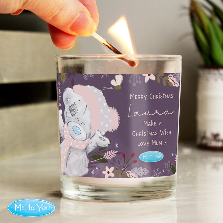 Buy Personalised Me to You Cosy Winter Candle Jar available now at www.giftsfinder.co.uk