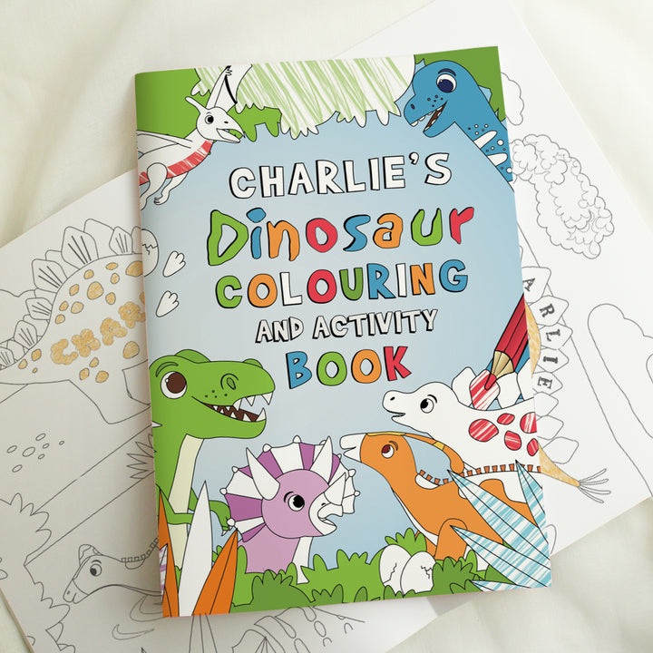 Personalised Dinosaur Colouring Book - part of the Gifts Finder Colouring Books collection