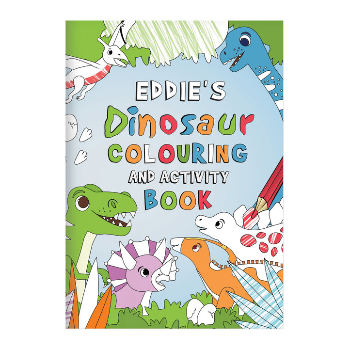 Personalised Dinosaur Colouring Book - part of the Gifts Finder Colouring Books collection