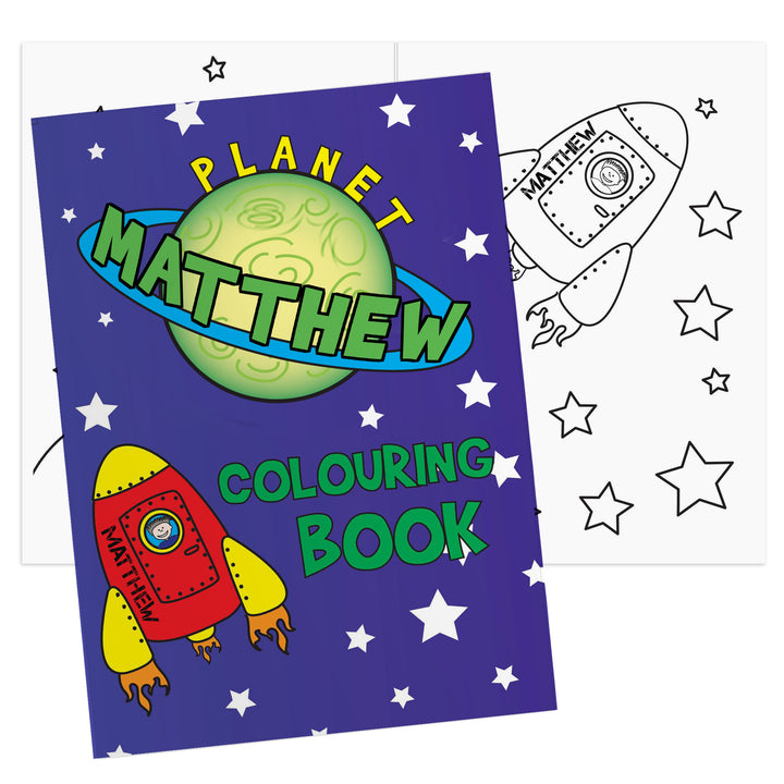 Personalised Space Colouring Book in gift category Personalised Childrens Books