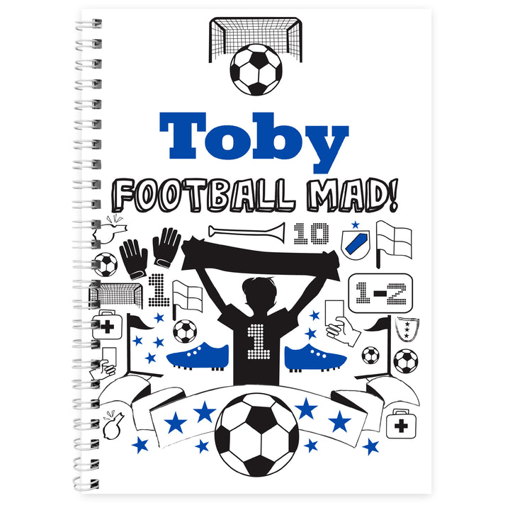 Buy Personalised Football A5 Notebook available now at www.giftsfinder.co.uk