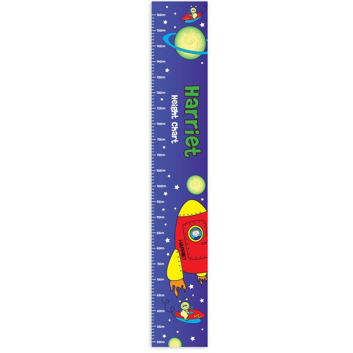 Personalised Space Height Chart - part of the Gifts Finder Personalised Childrens Height Charts collection