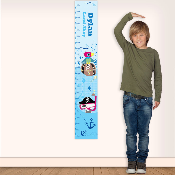 Buy Personalised Pirate Height Chart at www.giftsfinder.co.uk