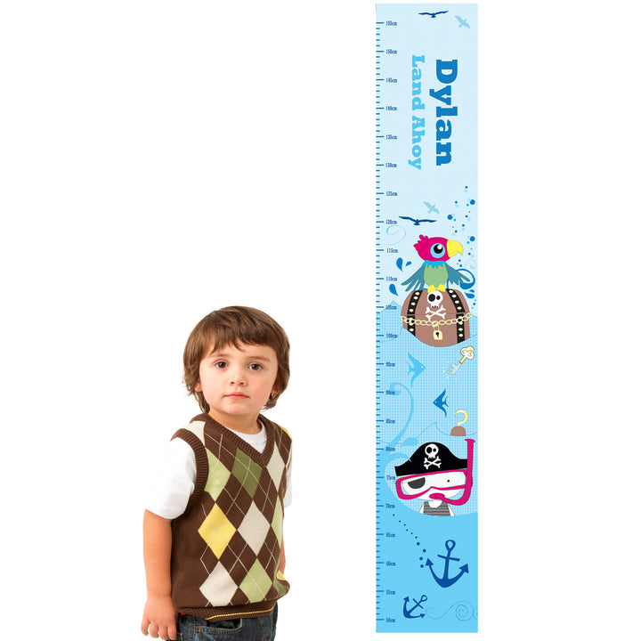 Buy Personalised Pirate Height Chart at www.giftsfinder.co.uk