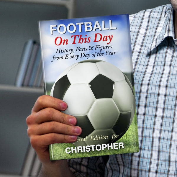 Buy Personalised Football On This Day Book available now at www.giftsfinder.co.uk