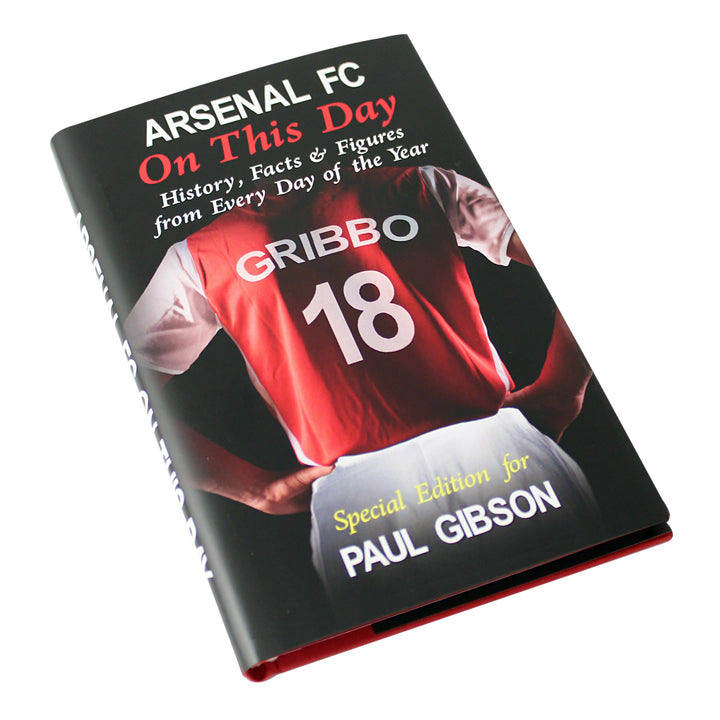 Buy Personalised Arsenal On This Day Book available now at www.giftsfinder.co.uk