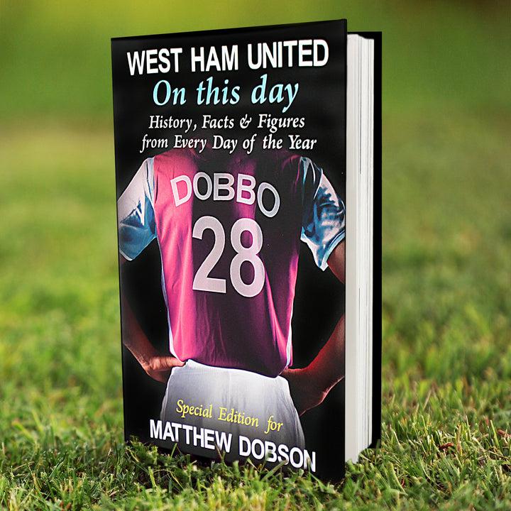 Personalised West Ham 'On This Day' Book in gift category Personalised Football Books