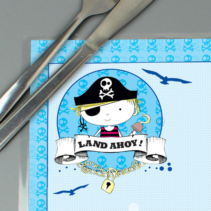 Buy Personalised Pirate Placemat at www.giftsfinder.co.uk