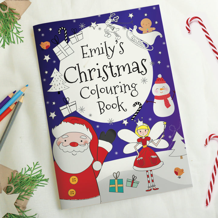 Buy Personalised 'It's Christmas' Fairy Colouring Book available now at www.giftsfinder.co.uk