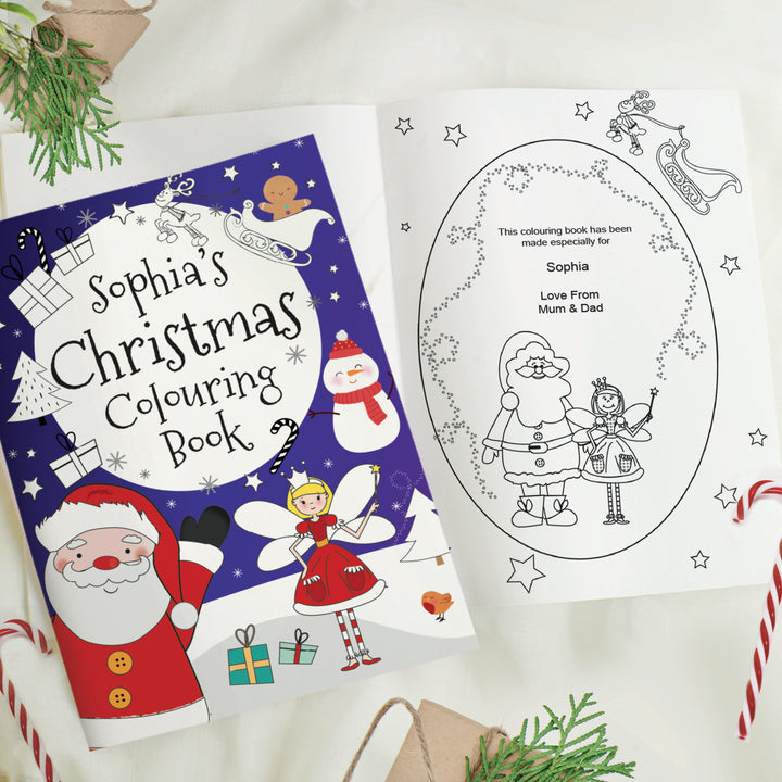 Buy Personalised 'It's Christmas' Fairy Colouring Book available now at www.giftsfinder.co.uk