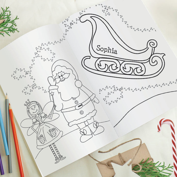 Buy Personalised 'It's Christmas' Fairy Colouring Book available now at www.giftsfinder.co.uk