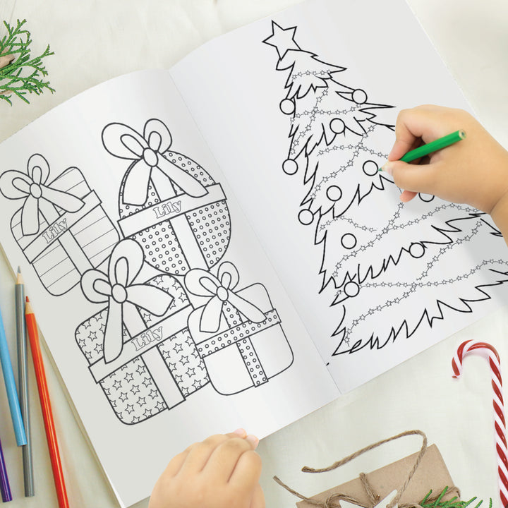 Buy Personalised 'It's Christmas' Fairy Colouring Book available now at www.giftsfinder.co.uk