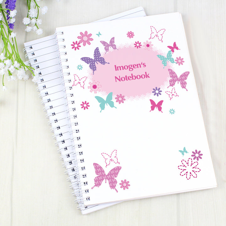 Buy Personalised Butterfly A5 Notebook available now at www.giftsfinder.co.uk