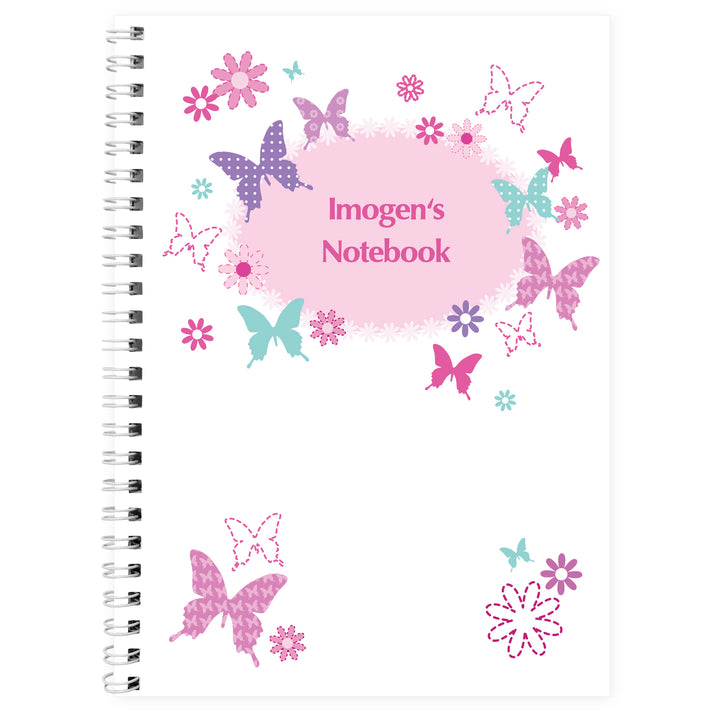 Buy Personalised Butterfly A5 Notebook available now at www.giftsfinder.co.uk