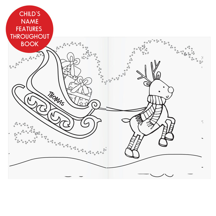 Buy Personalised Its Christmas Elf Colouring Book available now at www.giftsfinder.co.uk