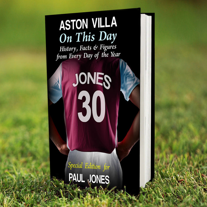 Personalised Aston Villa On This Day Book - part of the Gifts Finder Personalised Football Books collection