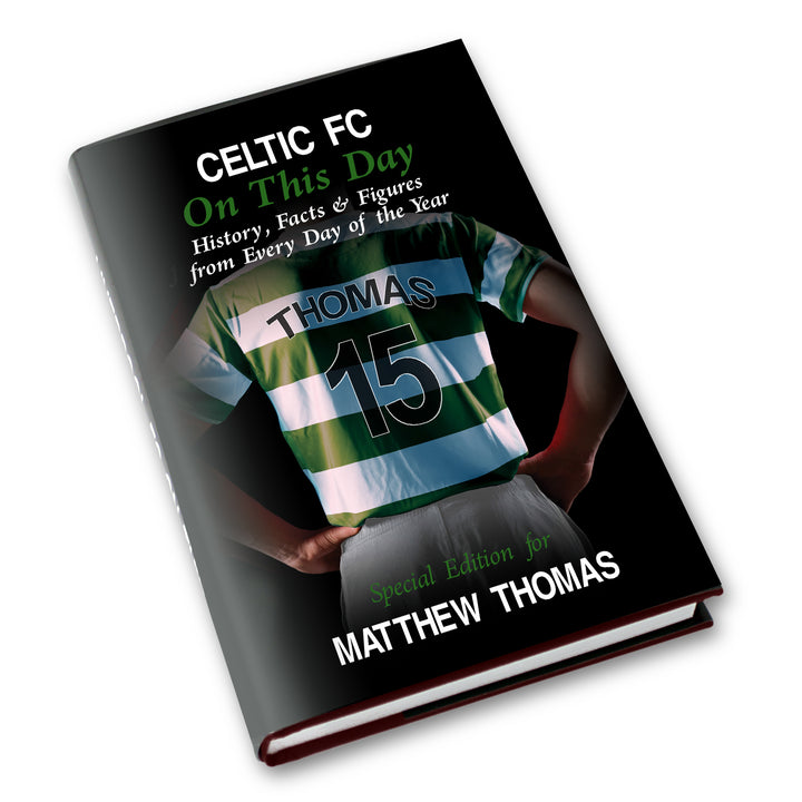 Personalised Celtic On This Day Book - part of the Gifts Finder Personalised Football Books collection