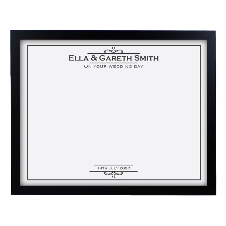 Buy Personalised Occasion Black Signing Framed Print at www.giftsfinder.co.uk