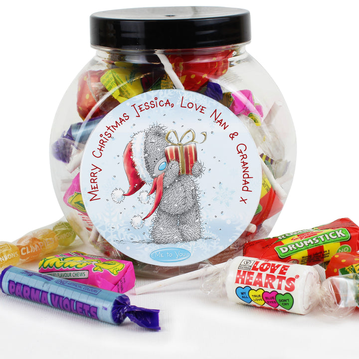 Buy Personalised Me To You Christmas Sweet Jar available now at www.giftsfinder.co.uk