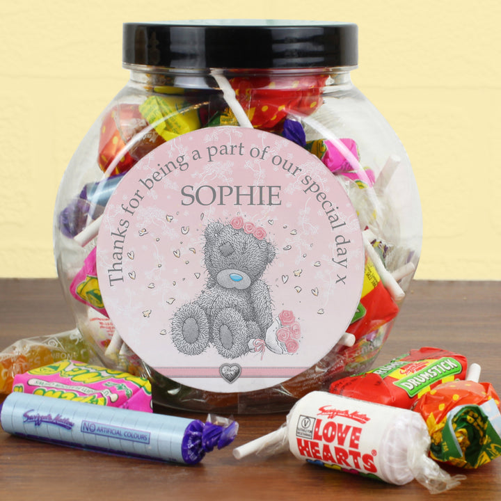 Buy Personalised Me To You Bridesmaid Wedding Sweet Jar available now at www.giftsfinder.co.uk