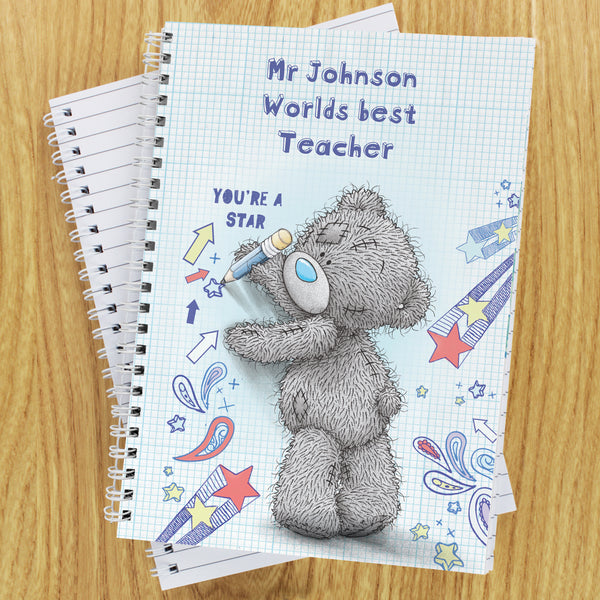 Buy Personalised Me to You Teacher A5 Notebook available now at www.giftsfinder.co.uk