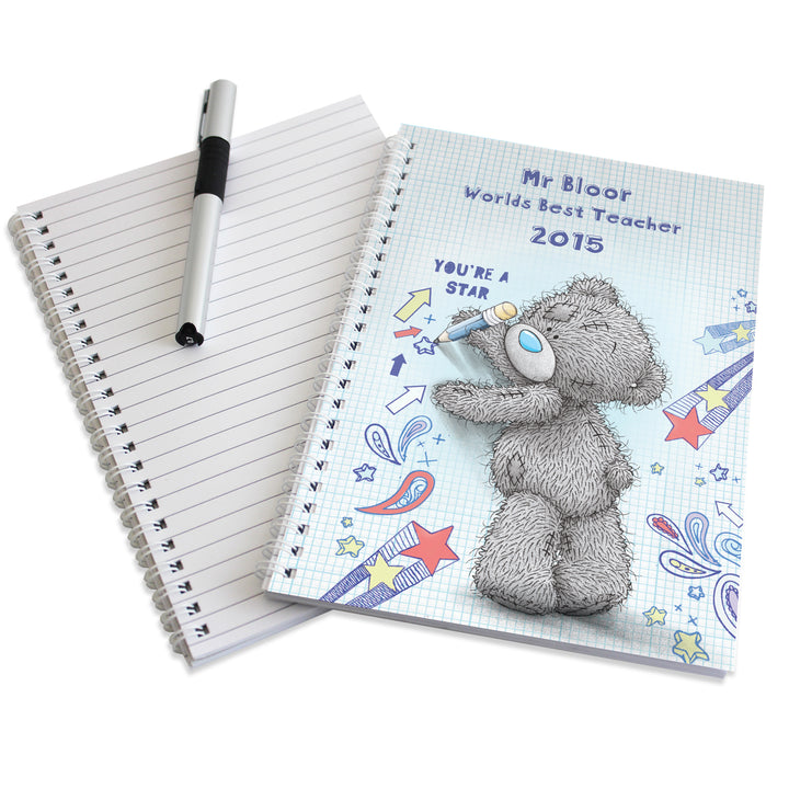 Personalised Me To You Teacher A5 Notebook - part of the Personalised Notebooks collection