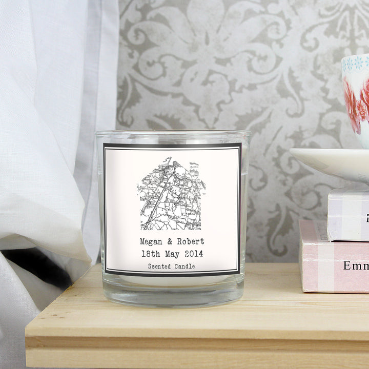 Personalised 1805 - 1874 Old Series Map Home Scented Jar Candle - part of the Gifts Finder Personalised Jar Candles collection