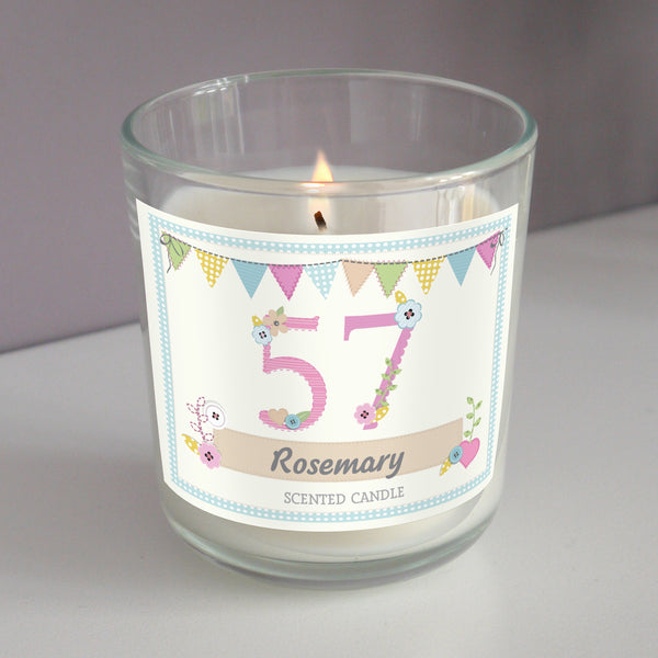 Buy Personalised Birthday Craft Scented Jar Candle available now at www.giftsfinder.co.uk