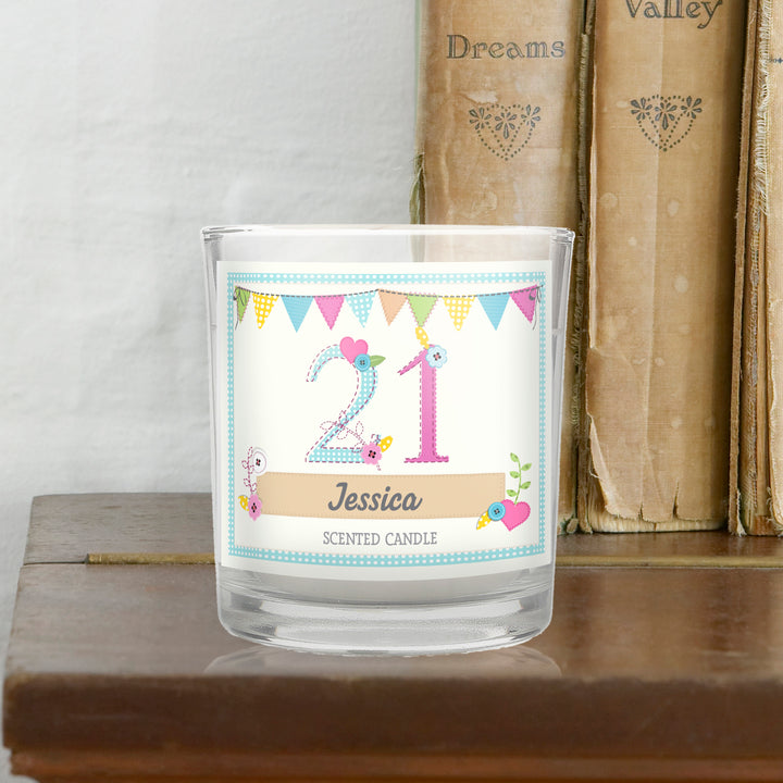 Buy Personalised Birthday Craft Scented Jar Candle available now at www.giftsfinder.co.uk