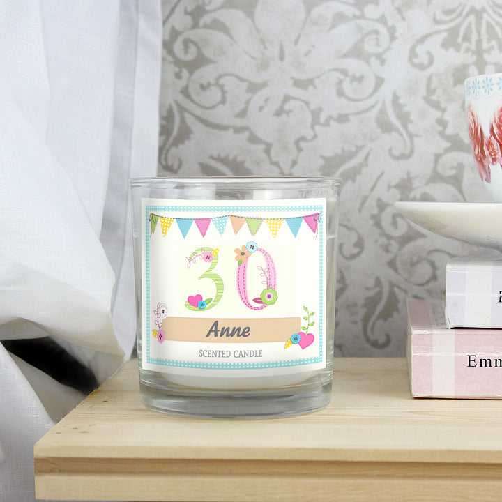 Buy Personalised Birthday Craft Scented Jar Candle available now at www.giftsfinder.co.uk