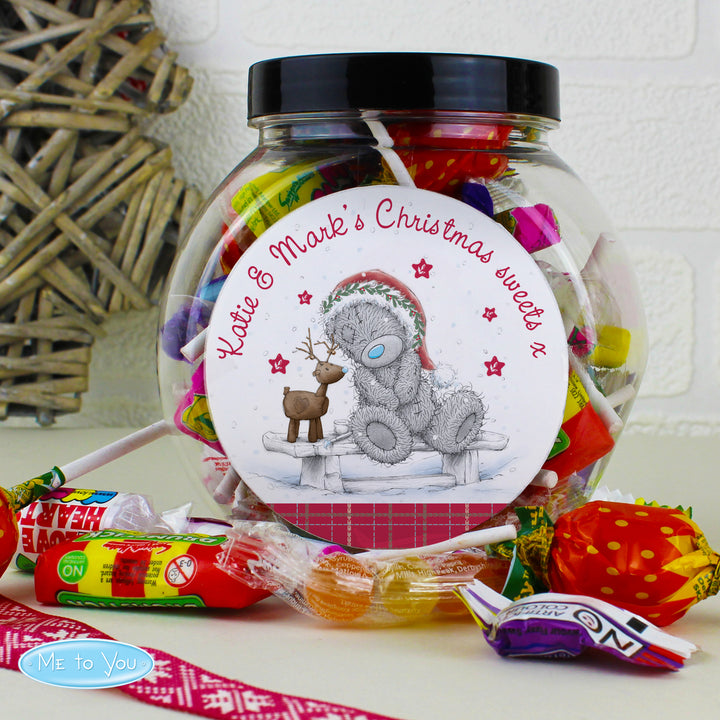 Buy Personalised Me To You Reindeer Sweet Jar available now at www.giftsfinder.co.uk