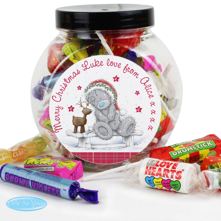 Buy Personalised Me To You Reindeer Sweet Jar available now at www.giftsfinder.co.uk