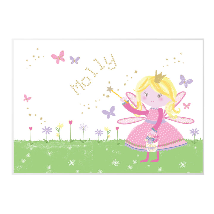 Buy Personalised Garden Fairy Placemat available now at www.giftsfinder.co.uk