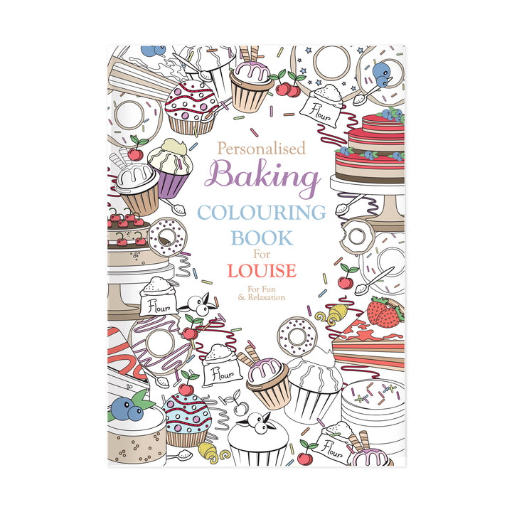 Buy Personalised Baking Colouring Book at www.giftsfinder.co.uk