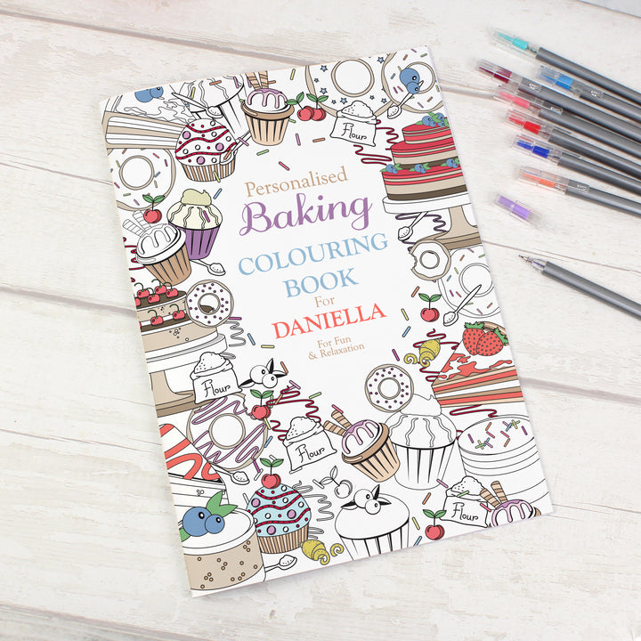 Buy Personalised Baking Colouring Book at www.giftsfinder.co.uk