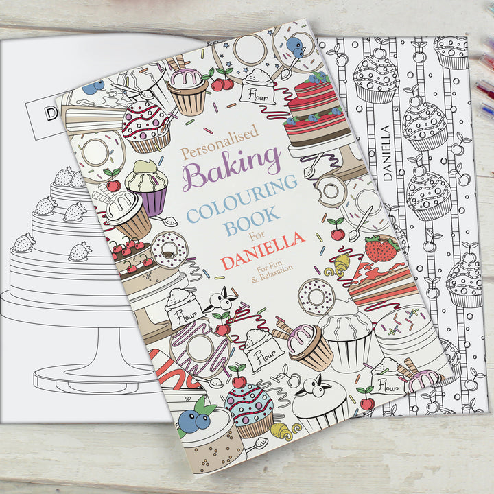 Buy Personalised Baking Colouring Book at www.giftsfinder.co.uk