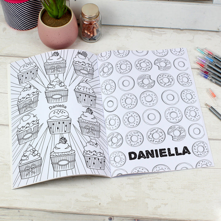 Buy Personalised Baking Colouring Book at www.giftsfinder.co.uk