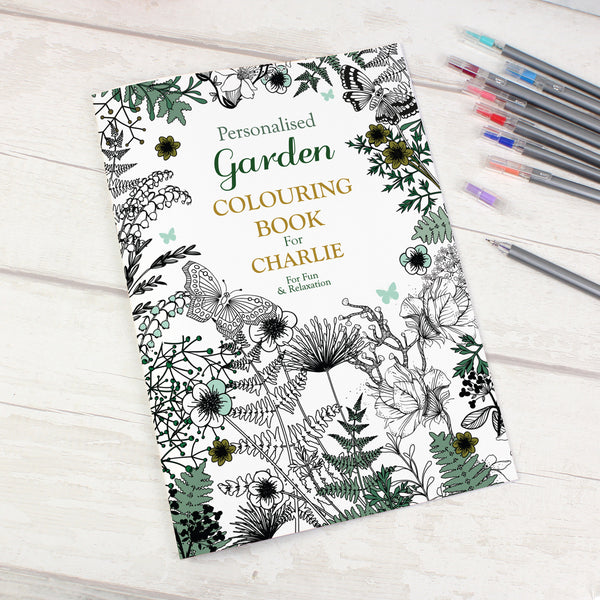 Buy Personalised Gardening Colouring Book at www.giftsfinder.co.uk